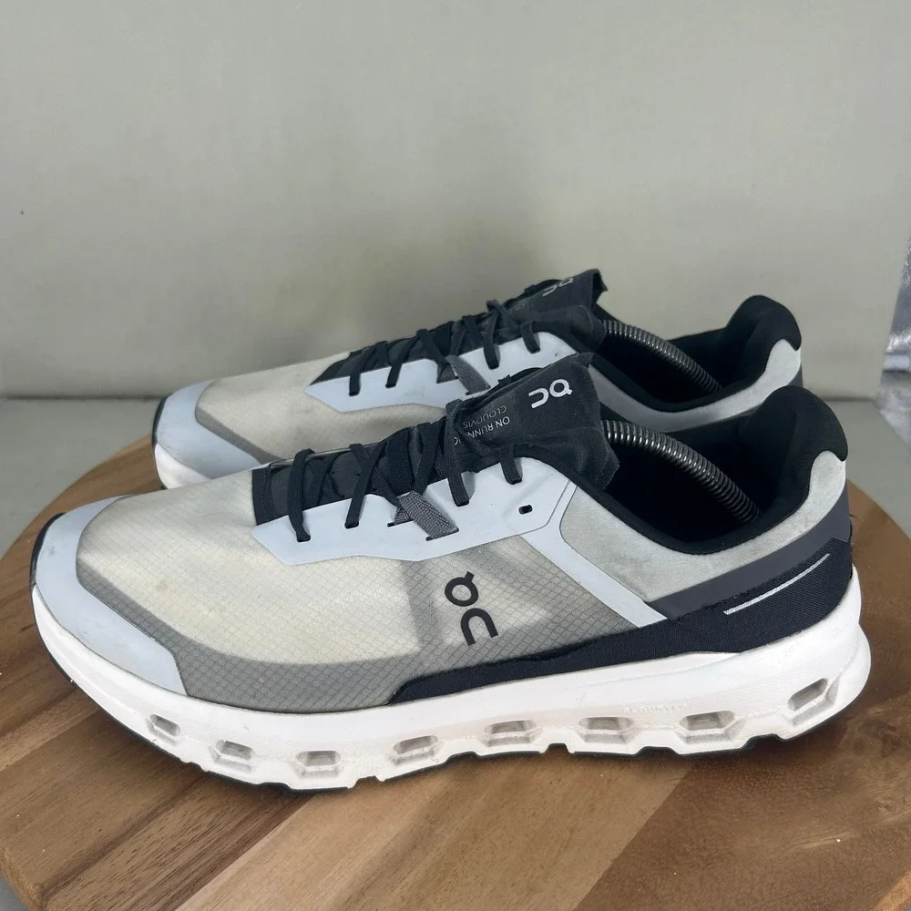 On Cloudvista Mens Running Shoes Size 13 White Grey Black 3ME30110818 Trail